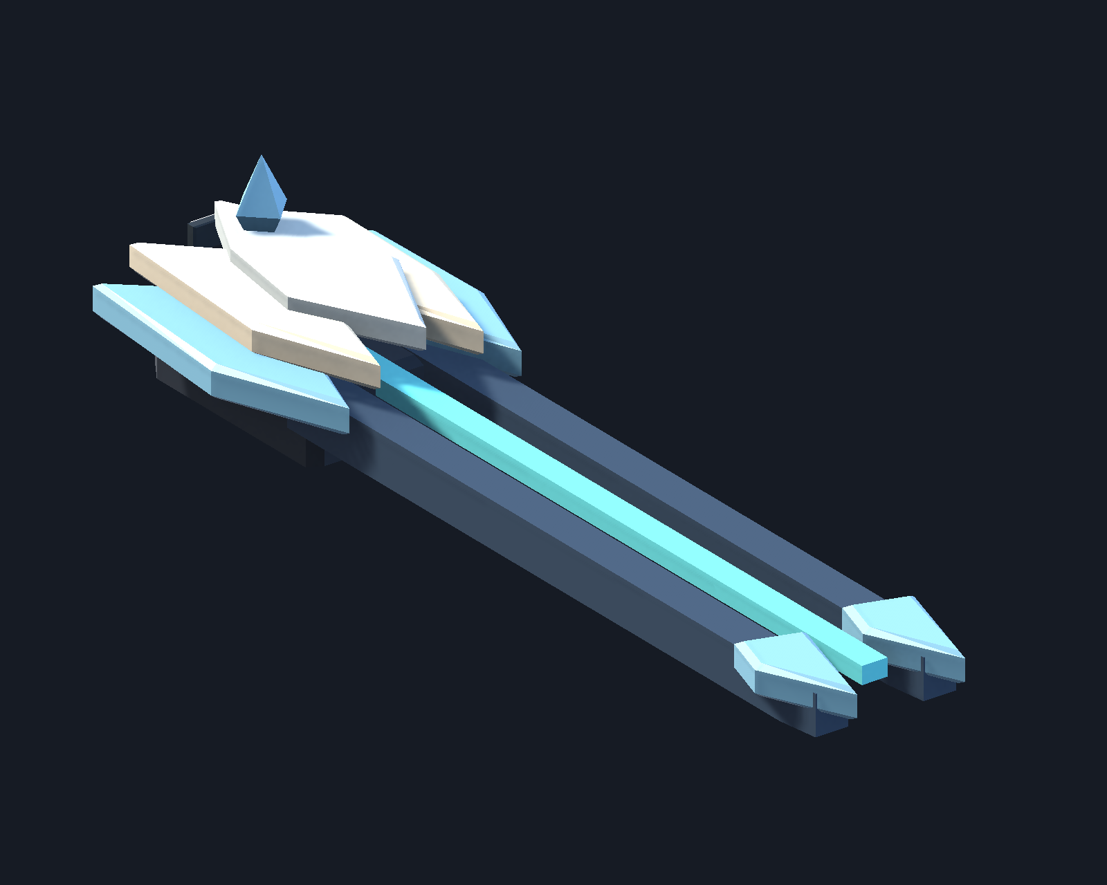 Frost Lance rendered in Unity