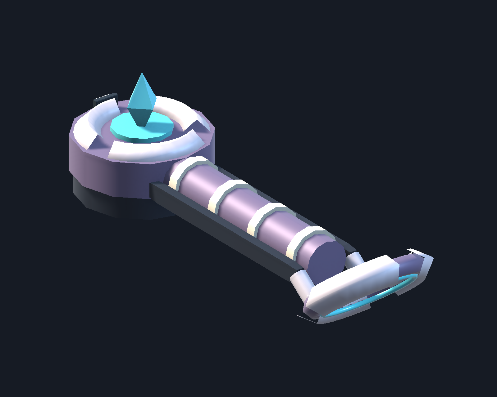 Lunar Pulse Cannon rendered in Unity