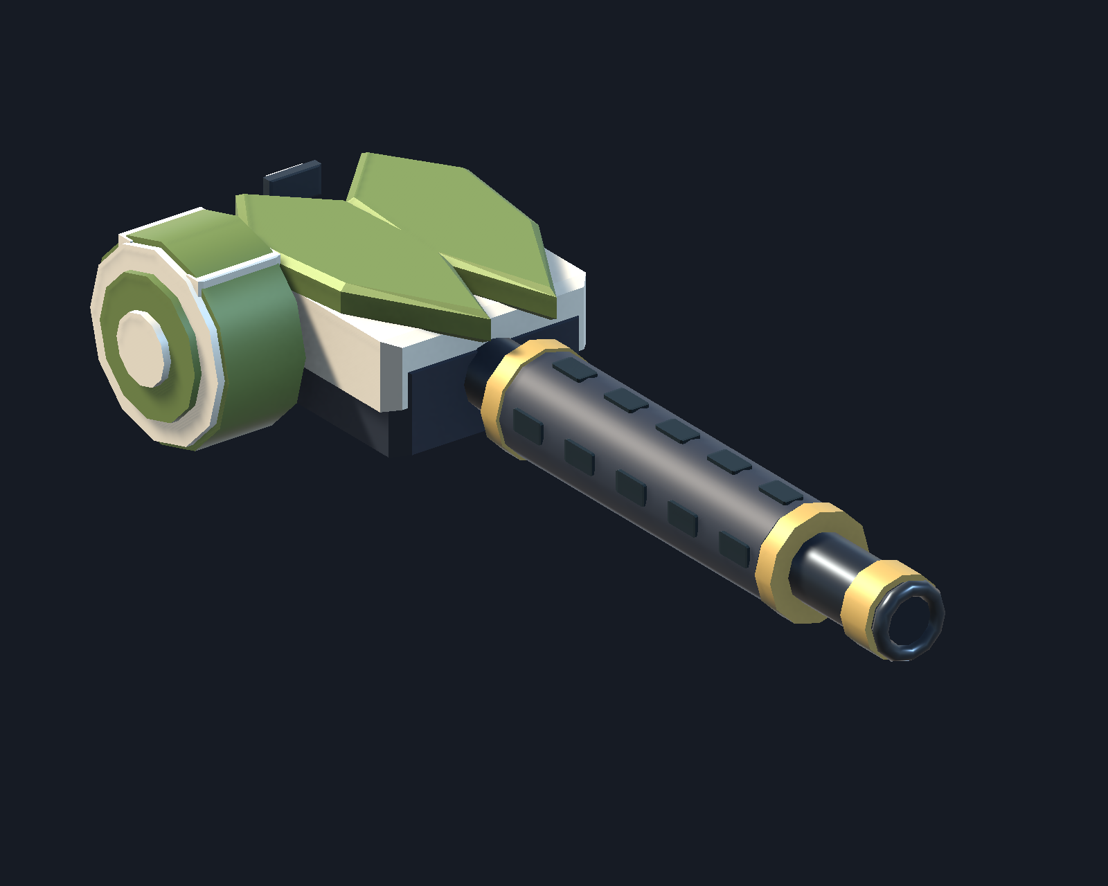 Woodland Machine Gun rendered in Unity